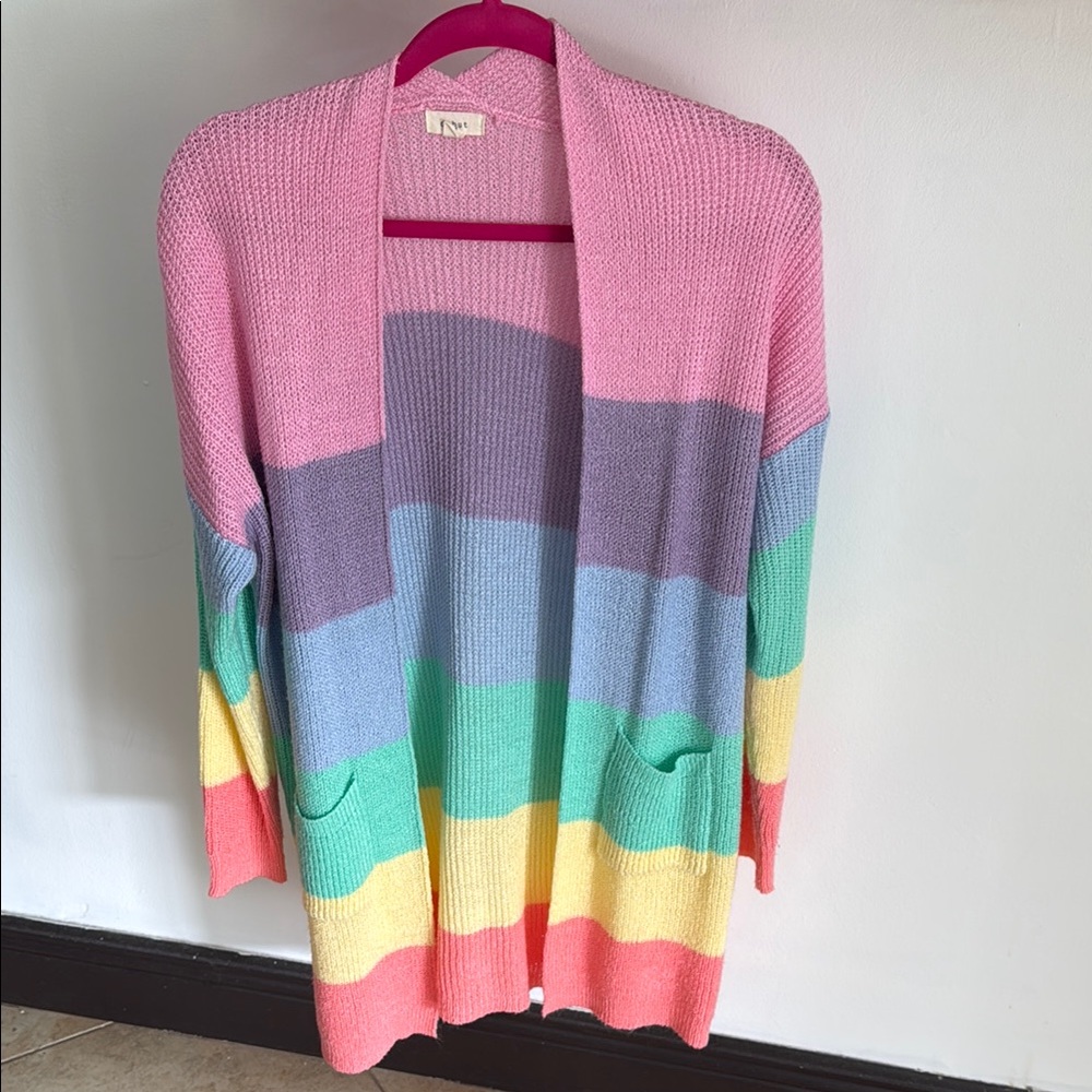 Colorful Striped Cardigan